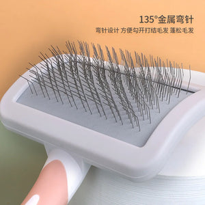 Pet Hair Shedding Comb Dog Cat Brush Grooming Long Hair Indoor Cats Brush Hair Remover Cleaning Beauty Slicker Pet Supplies