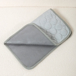 Summer Dog Cooling Mat Dog Cat Sleeping Pad Cool Ice Silk Moisture-proof Mattress Cushion Small Animal Cold Bed 5 Sizes