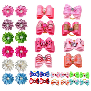 Pet Decorate Bows Dog Hair Bows for Small Dogs Hair Accessories Grooming Puppy Bow Hair Rubber Bands Dogs Bows Pet Accessories