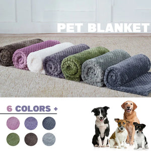 Soft Pet Blanket Plush Dog Sleeping Blanket Solid Color Washable Sofa Pad Portable Warm Cat Bed Blanket Home Carpet Pet Supplies