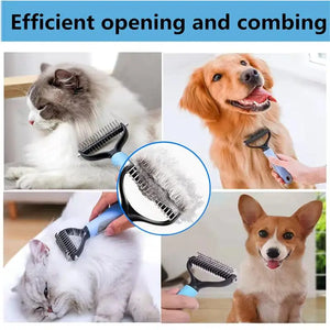 Pets Fur Knot Cutter Dog Grooming Shedding Tools Pet Cat Hair Removal Comb Brush Double sided Products Suppliers Drop Shipping