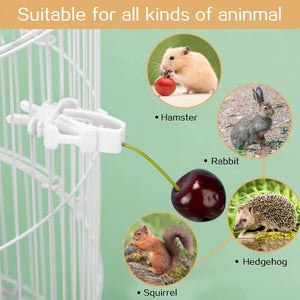 12pcs Birds Food Holder Pet Parrot Feeding Fruit Vegtable Clip Cuttlefish Bone Feeder Device Pin Clamp Bird Cage Accessories