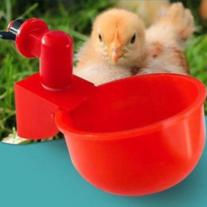 Chicken Drinking Cup Automatic Drinker Chicken Feeder Plastic Poultry Waterer Drinking Water Feeder for Chicks Duck Goose Quail