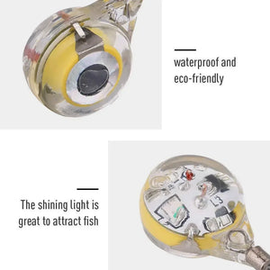 Eye-Shaped 20 PCs LED Fishing Lure for Deep-Sea Fishing - Attracts Fish with Luminous Flashing Light