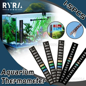 Aquarium Thermometer Digital Fish Tank Temperature Measurement Sticker Discolor C/F Fish Tank Temp Meter Aquarium Accessories