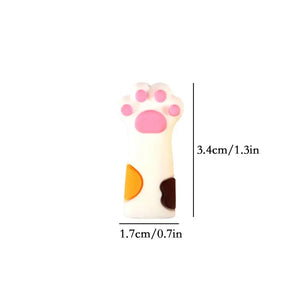 6pcs Cute Cat Paw Knitting Needle Stoppers Needles Point Silicone Protector Anti-shedding Cap DIY Weave Tool Sewing Accessories