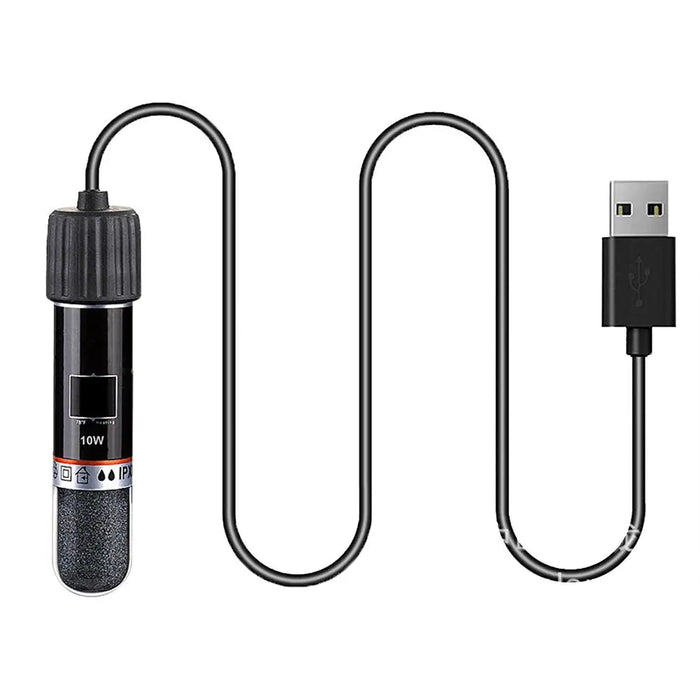 Mini Aquarium Heater 26 ° C Constant Temperature Submersible Small Fish Tank Heater Temperature Controller (USB-10W) Dropship