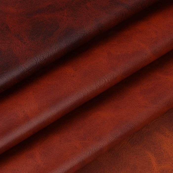 Faux Leather Crazy Horse Semi-Pu Upholstery Leather 1.2mm Grade Vinyl Faux Leather Sheets Soft PU Faux Synthetic Pleather Fabric