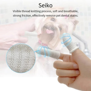 New Soft Pet Finger Cots Toothbrush Teddy Dog Brush Bad Breath Tartar Teeth Tool Dog Cat Cleaning Pet Supplies Dog Accessories