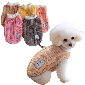 Winter Warm Dog Vest Clothes Comfor Soft Plush Dogs Cat Sweater for Maltese Yorkies Clothing Poodle Chihuahua Apparel Puppy Coat