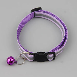 12 Colors Reflective Cats Bells Collars Adjustable Dog Leash Pet Collar for Cats and Small Dogs Pet Supplies Free Shipping 2022