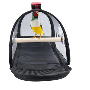 Portable Clear Bird Parrot Transport Cage Breathable Bird Carrier Travel Bag Small Pet Rabbit Guinea Pig Bird Parrot Outdoor Bag