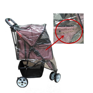 Pet Warm Protection Cat Breathable Dog Stroller Cover Portable Dustproof Outdoor Travel Clear Plastic Foldable Waterproof