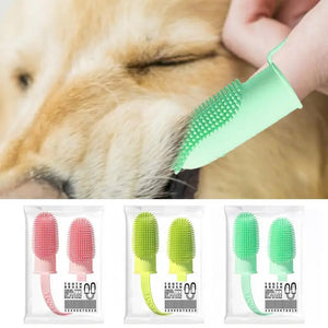 Puppy Tooth Brush Dog Finger Toothbrush For Easy Teeth Cleaning Dental Brush For Small Dogs Cats And Most Pets Supplies