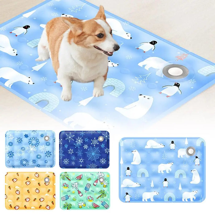 Summer Cooling Mats Blanket Ice Pet Dog Bed Mats For Dogs Cats Sofa Portable Camping Yoga Sleeping Pet Accessories K1p9