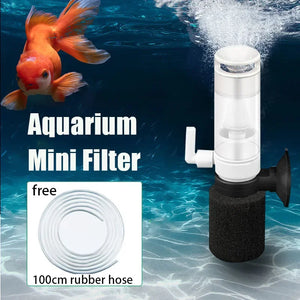 Mini Aquarium Filter Fish Tank Bio Sponge Filter Media Multi Layers Internal Filter for Small Fish Tank Filters Air Pumps