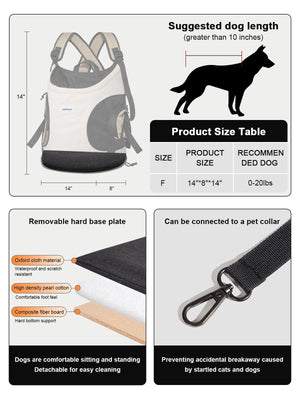 Cat Small Dog Carrier Breathable Canvas Portable Backpack Puppy Kitten Travel Chest Sling Bag Pet Front Cross Shoulder Strap