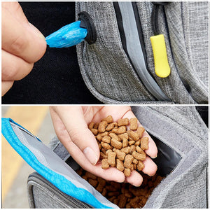 Oxford Cloth Dog Treat Pouch Dog Outdoor Walking Accessories Odorless Reusable Portable Training Bag Dog Behavior Aids