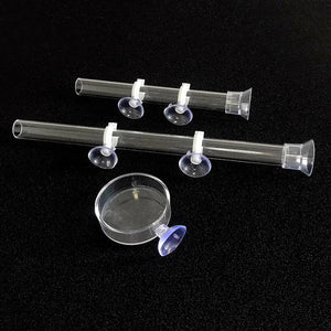 Acrylic Aquarium Feeder Tube Dish Transparent Fish Tank Shrimp Snail Shrimp Food Feeder Bowl Aquarium Feeding Accessories