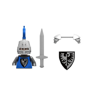 Medieval Castle Knight Building Blocks MOC Military Figures Soldier Weapon Accessories Horse Sword Knife Shield Toys Bricks C433