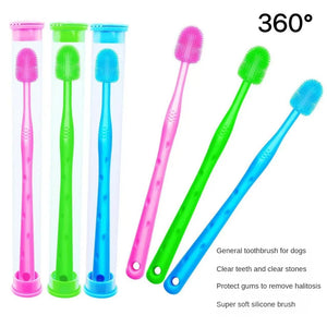 Cat Toothbrush Not Stimulating Safe And Durable Silicone Toothbrush Dog Toothbrush Cat Acne Brush Soft Bristles Easy To Use Mild