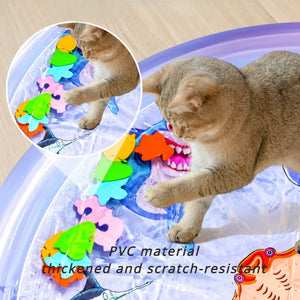 Cat Water Mattress Pet Cool Mat Ice Pad Inflatable Water Filled Cooling Cat Beds Suitable for Cats and Small Dogs