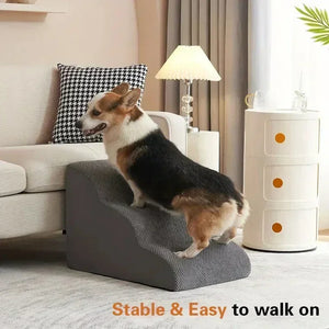 Pet Ladder Small Animals Anti Slip Bedding Pet Supplies Dog Stairs Steps Cat Ramp Dog Ramp for Sofa Play Cars Tall Bed Couch