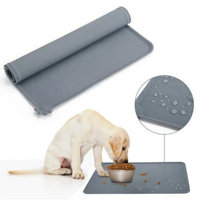 Silicone Pet Mat for Dog Cat Pet Food Pad Waterproof Perros Bowl Drinking Mat Dogs Feeding Placemat Portable Outdoor Feeding