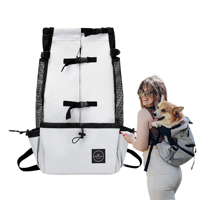 Dog Carrier Backpack Pet Sport Sack Outdoor Travel Dog Backpack for Puppy Medium Dog Front Facing Adjustable Breathable Sack