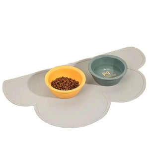 Pet silicone food pad portable waterproof, leak-proof and non-slip feeding pad bowl pad cat and dog pet supplies