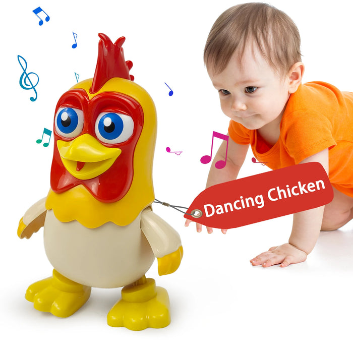 La Granja de Zenon Chicken Baby Toys Dancing Chicken Bartolito Toddlers Toys with Music Kids Interactive Early Learning Educatio