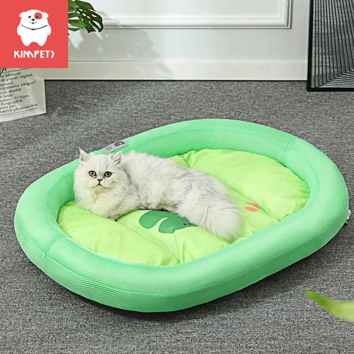 Kimpets Cat Bed Cooling Mat Summer Pad Mat Dogs Blanket Sofa Breathable Cold Pet Dog Bed Summer Washable Large Cats Ice Pad