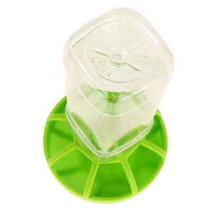 Reptile Water Drinker Dispenser Food Bowl Lizard Feeder Round Dish Turtle Water Bowl