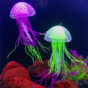 Jellyfish Artificial Swim Jellyfish Luminous Ornament Aquatic Landscape Fish Tanks Decoration Aquarium Accessories Pet Supplies