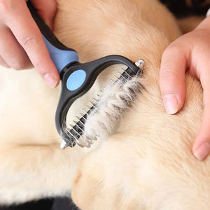 CDDMPET Pet Hair Remover Pet Fur Knot Cutter Dog Grooming Shedding Tools Puppy Cat Comb Brush Double Sided Brush Dog Accessories