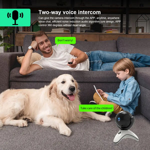 5G WiFi Camera 8MP 4K Wireless Home Security Camera for Baby Elder Pet Camera Monitor Motion Detection 2-Way Audio Night Vision