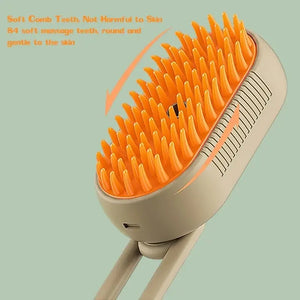 Cat Steam Brush for Shedding 3 in 1 Pet Spa Brush Dogs Cats Spritz Defur Comb Steamy Pet Brushes Hair Removal Grooming Supplies