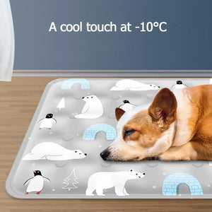 Dog Mat Cooling Summer Pad Mat For Dogs Cat Blanket Breathable Washable Reusable Anti Slip Cool Cushion Pet Ice Nest Suppli U4M9