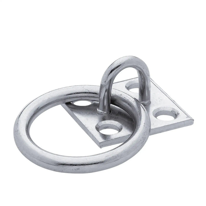 Durable Ring Plate Horse Stable 50Mmx50mm Tying Horses Tie up Iron Nickel Plated for Equestrian Horse Animal Dog Accessories