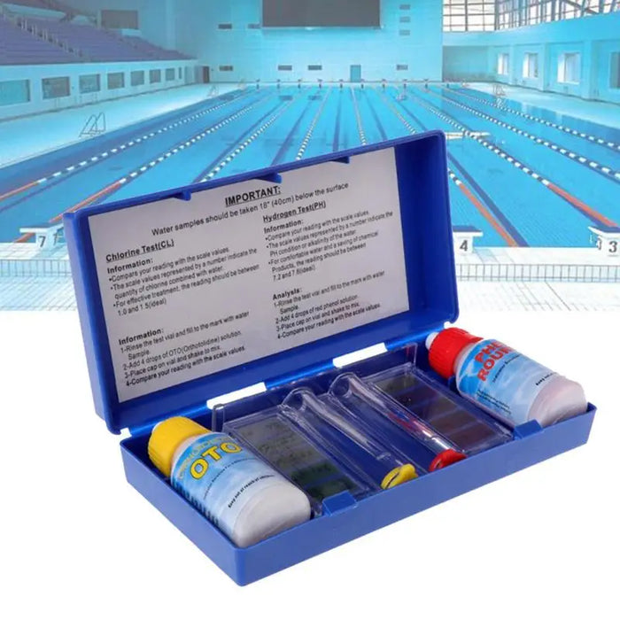 PH Chlorine Water Test Kit Tester Hydrotool Testing Kit Swimming Pool Water Alkalinity Test Hydroponics Aquarium Accessories