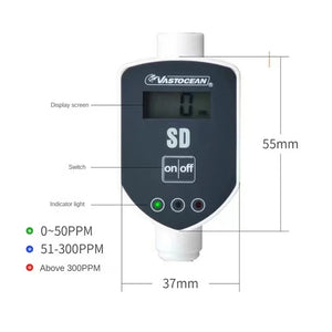 In-Line Aquarium Fish Tank TDS Water Quality Monitor Embedded Test Pure RO Machine Water Quality