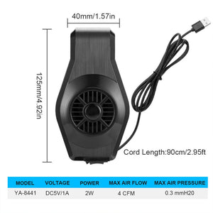 Aquarium Cooling Fan Aquarium Chiller With High And Low Gears Wind Power Adjustable Clamp Ultra Thin Wall Mounting Fish Tank Fan