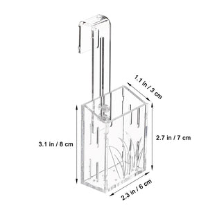 Plant Stand Fish Bone Implant Cup Flower Pots Aquarium Aquatic Planter Acrylic Water Plant Container Fish Aquarium Accersories