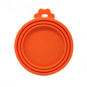 1/2PCS Silicone Canned Lid Sealed Feeders Food Can Lid For Puppy Dog Cat Storage Top Reusable Cover Lid Health Pet Daily