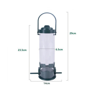 Pet Bird Feeder Outdoor Hanging Pet Food Dispenser Multiple Holes Bird Feeder Automatic Foot Feeding Tool for Flying Animals