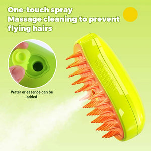 Cat Steam Brush Pet Triple Beauty Comb Dog Grooming Hair Removal Comb Electric Spray Dogs Steamy Supplies Products Home Supplies