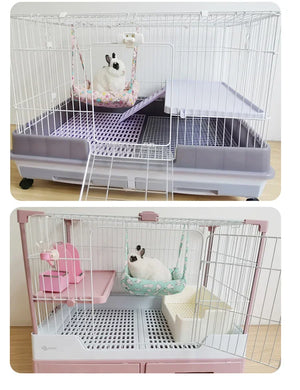 Warm Rabbits Bunny House Winter Small Pet Hammock Plush Hamster Guinea Pig Cage Hanging Bed Swing Nest Climb Toys Pet Supplies