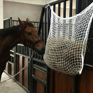 Nylon Haylage Net Durable Horse Care Products Nylon Hung Portable Hay Feeder Bags For Horse Goat Straw Bag Hanging Feed Net Bag