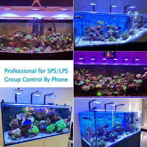 PopBloom RL90 WiFi Led Aquarium Light Reef Light Aquarium Tank Saltwater Coral Reef Growing Seawater Marine Aquarium Tank Lamp