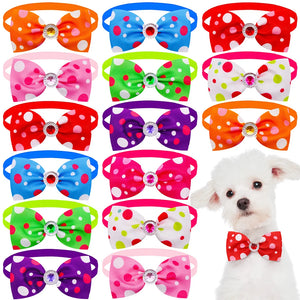 Bulk Summer Small Dog Bow Tie For Dogs Pets Grooming  Bows Dog Pet Bowties Collar Dog Grooming Products For Small Dogs